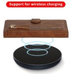 Hoesje geschikt voor Samsung Galaxy A12 5G - Boekhoesje - DonkerBruin - Vintage portemonne hoes met ritssluiting