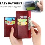 Hoesje geschikt voor Samsung Galaxy A12 5G - Boekhoesje - Rood - Vintage portemonne hoes met ritssluiting