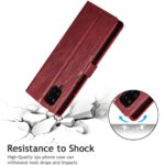 Hoesje geschikt voor Samsung Galaxy A42 5G - Boekhoesje - Rood - Vintage portemonne hoes met ritssluiting