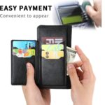 Hoesje geschikt voor Samsung Galaxy S22 - Boekhoesje - Zwart - Vintage portemonne hoes met ritssluiting