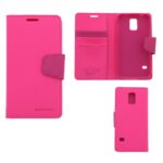 Hoesje geschikt voor Samsung Galaxy S5 - Boekhoesje met kaartvakken - Roze