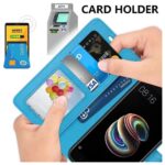 Hoesje geschikt voor Samsung Galaxy S8 Plus - Boekhoesje met kaartvakken - Turquoise