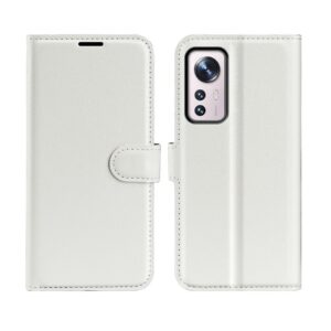 Hoesje geschikt voor Xiaomi 12/12X - Boekhoesje met kaartvakken - Wit