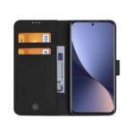 Hoesje geschikt voor Xiaomi 12/12X - Boekhoesje met kaartvakken - Zwart