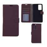 Hoesje geschikt voor Xiaomi 12 Pro - Boekhoesje met kaartvakken - Bruin