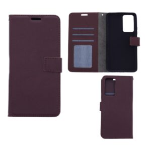 Hoesje geschikt voor Xiaomi 12 Pro - Boekhoesje met kaartvakken - Bruin