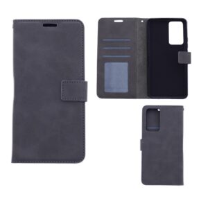 Hoesje geschikt voor Xiaomi 12 Pro - Boekhoesje met kaartvakken - Grijs
