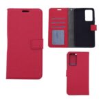 Hoesje geschikt voor Xiaomi 12 Pro - Boekhoesje met kaartvakken - Rood