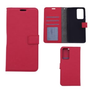 Hoesje geschikt voor Xiaomi 12 Pro - Boekhoesje met kaartvakken - Rood