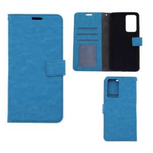 Hoesje geschikt voor Xiaomi 12 Pro - Boekhoesje met kaartvakken - Turquoise