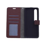 Hoesje geschikt voor Xiaomi Mi 10 - Boekhoesje met kaartvakken - Bruin