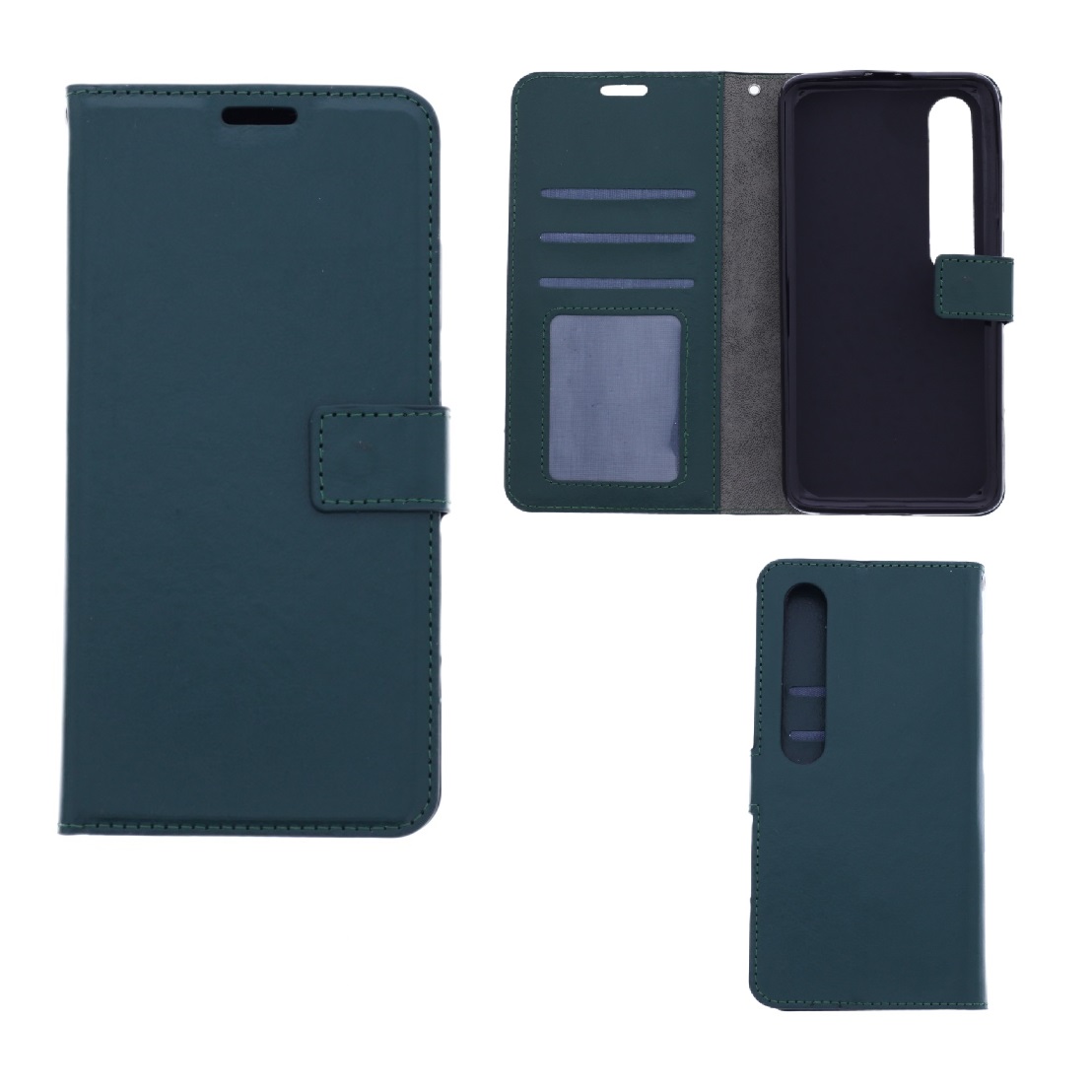 Hoesje geschikt voor Xiaomi Mi 10 - Boekhoesje met kaartvakken - Groen