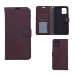 Hoesje geschikt voor Xiaomi Mi 10 Lite - Boekhoesje met kaartvakken - Bruin