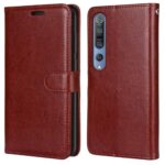 Hoesje geschikt voor Xiaomi Mi 10 Pro - Boekhoesje met kaartvakken - Bruin