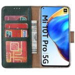 Hoesje geschikt voor Xiaomi Mi 10T Pro - Boekhoesje met kaartvakken - Groen