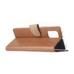 Hoesje geschikt voor Xiaomi Mi 10T Pro - Boekhoesje met kaartvakken - Lichtbruin