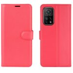 Hoesje geschikt voor Xiaomi Mi 10T Pro - Boekhoesje met kaartvakken - Rood