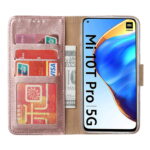 Hoesje geschikt voor Xiaomi Mi 10T Pro - Boekhoesje met kaartvakken - RoseGoud