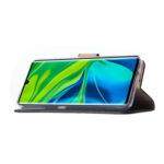 Hoesje geschikt voor Xiaomi Mi Note 10 Lite - Boekhoesje met kaartvakken - Zwart