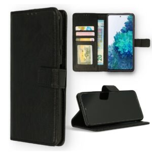Hoesje geschikt voor Xiaomi Redmi 10 - Boekhoesje met kaartvakken - Zwart