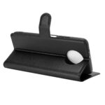 Hoesje geschikt voor Xiaomi Redmi Note 9T - Boekhoesje met kaartvakken - Zwart