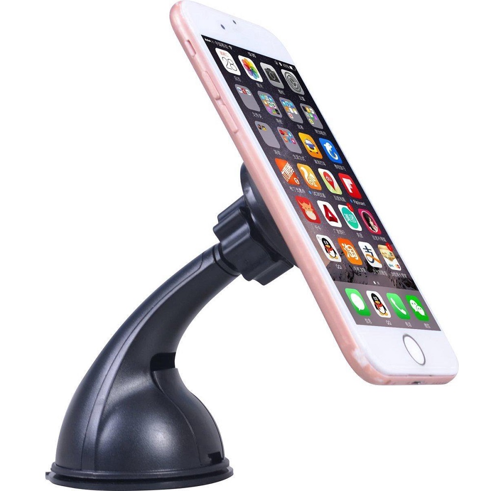 Magnetisch Telefoonhouder voor Mobiele Telefoons / Smartphones in de Auto met Zuignap op Dashboard en Raam / Voorruit - LB607