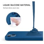 Siliconen hoesje - Donker blauw - Geschikt voor Apple iPhone 14 Plus