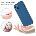 Siliconen hoesje - Donker blauw - Geschikt voor Apple iPhone 14 Plus