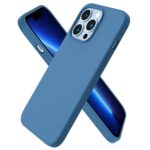 Siliconen hoesje - Donker blauw - Geschikt voor Apple iPhone 14 Pro