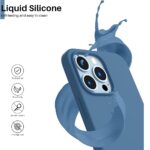 Siliconen hoesje - Donker blauw - Geschikt voor Apple iPhone 14 Pro