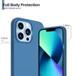 Siliconen hoesje - Donker blauw - Geschikt voor Apple iPhone 14 Pro
