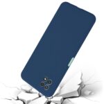 Siliconen hoesje - Donker blauw - Geschikt voor Samsung Galaxy A22 5G