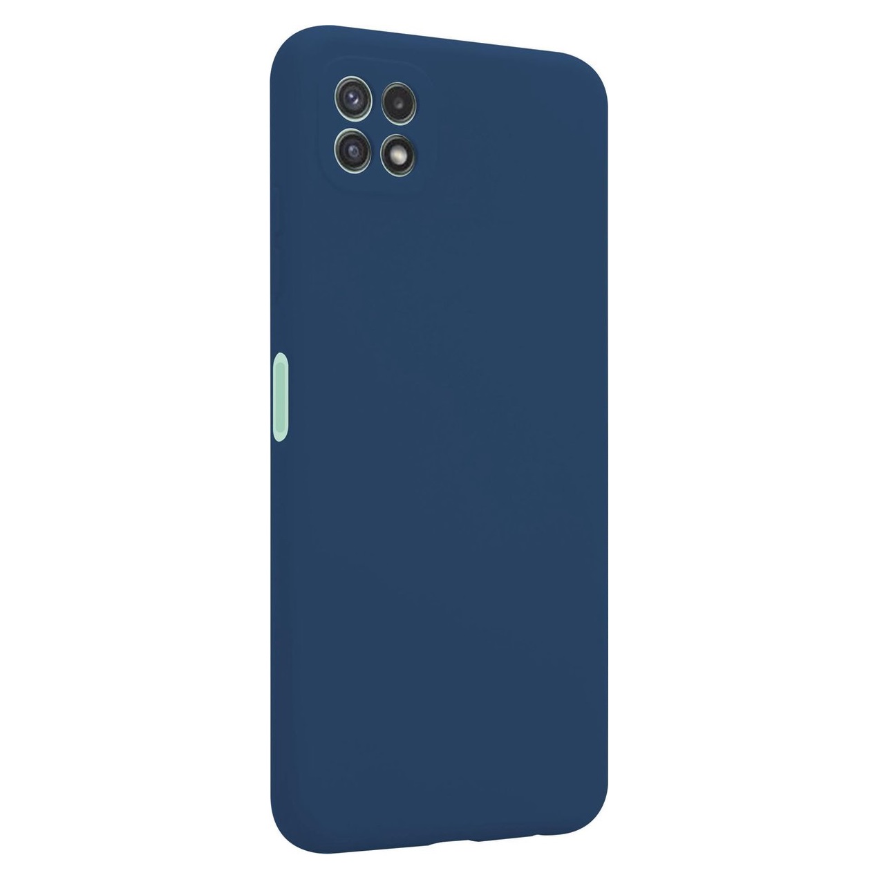 Siliconen hoesje - Donker blauw - Geschikt voor Samsung Galaxy A22 5G