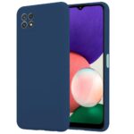 Siliconen hoesje - Donker blauw - Geschikt voor Samsung Galaxy A22 5G