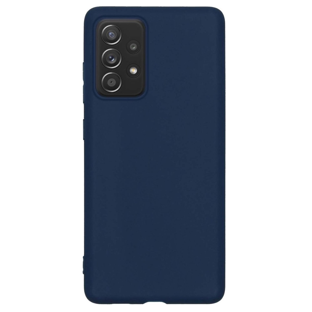 Siliconen hoesje - Donker blauw - Geschikt voor Samsung Galaxy A52