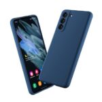 Siliconen hoesje - Donker blauw - Geschikt voor Samsung Galaxy S21FE