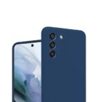 Siliconen hoesje - Donker blauw - Geschikt voor Samsung Galaxy S21FE