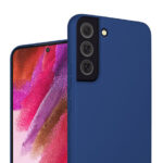 Siliconen hoesje - Donker blauw - Geschikt voor Samsung Galaxy S22