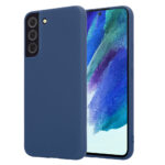 Siliconen hoesje - Donker blauw - Geschikt voor Samsung Galaxy S22