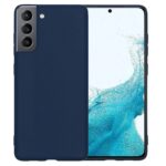 Siliconen hoesje - Donker blauw - Geschikt voor Samsung Galaxy S22 Plus