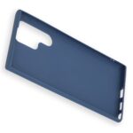 Siliconen hoesje - Donker blauw - Geschikt voor Samsung Galaxy S22 Ultra