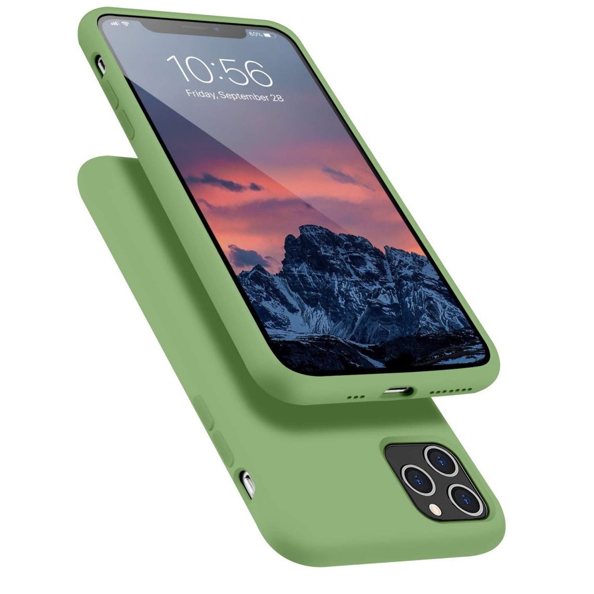 Siliconen hoesje geschikt voor Apple iPhone 13 Pro Max - Groen