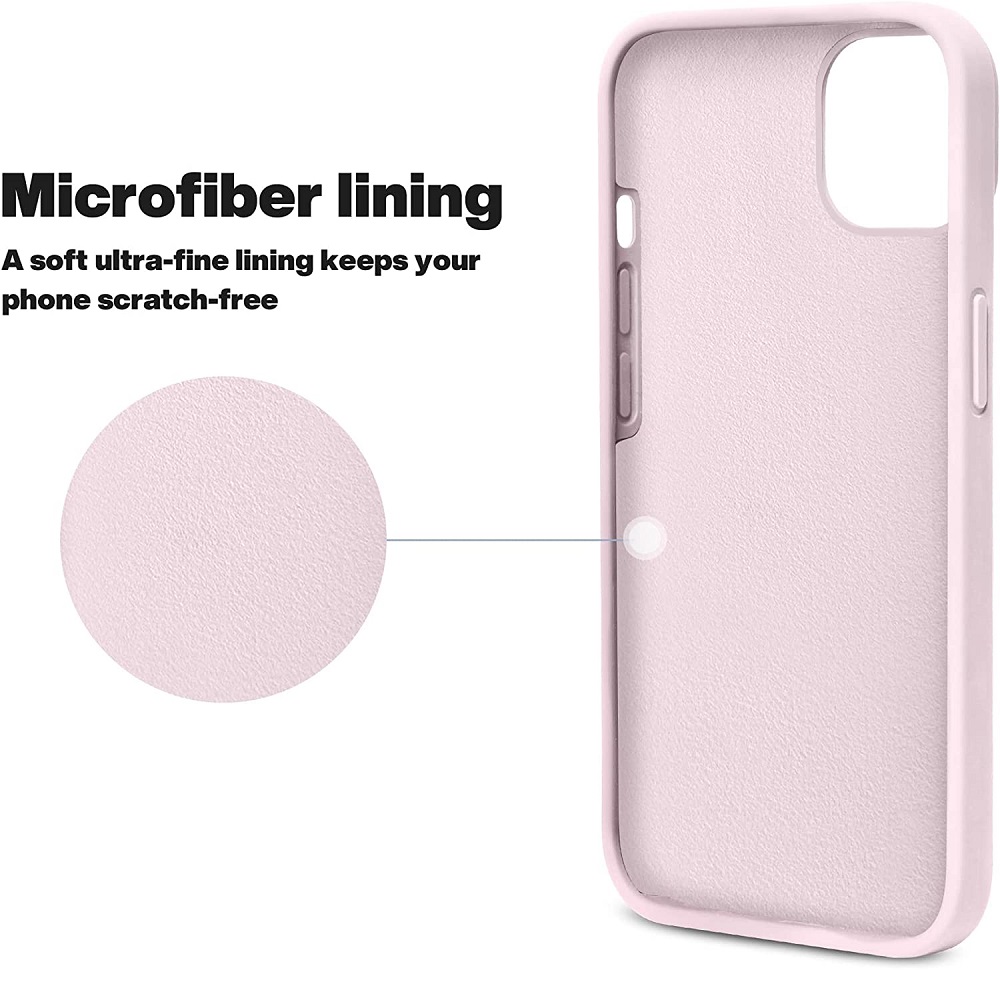 Siliconen hoesje geschikt voor Apple iPhone 13 - Roze
