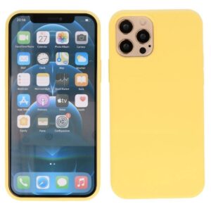 Siliconen hoesje geschikt voor Apple iPhone 14 - Geel