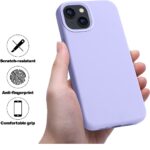 Siliconen hoesje geschikt voor Apple iPhone 14 - Paars