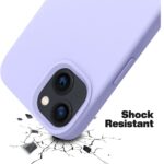 Siliconen hoesje geschikt voor Apple iPhone 14 - Paars