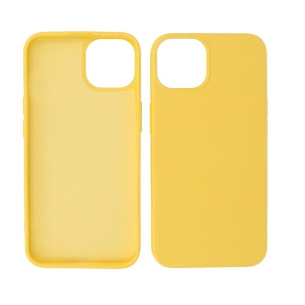 Siliconen hoesje geschikt voor Apple iPhone 14 Plus - Geel
