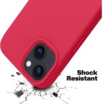 Siliconen hoesje geschikt voor Apple iPhone 14 Plus - Rood