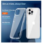 Siliconen hoesje geschikt voor Apple iPhone 14 Pro Max - Transparant