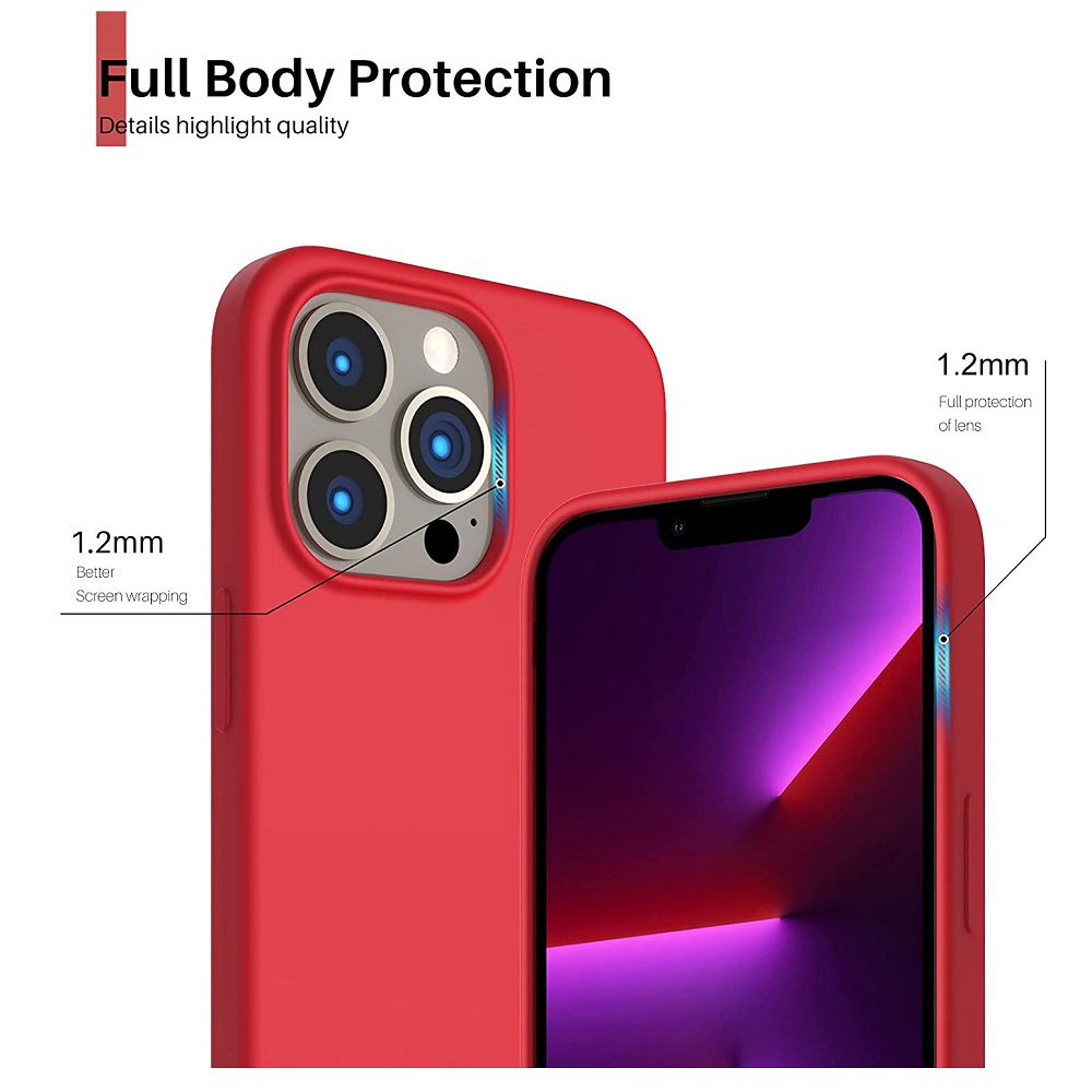 Siliconen hoesje geschikt voor Apple iPhone 14 Pro - Rood